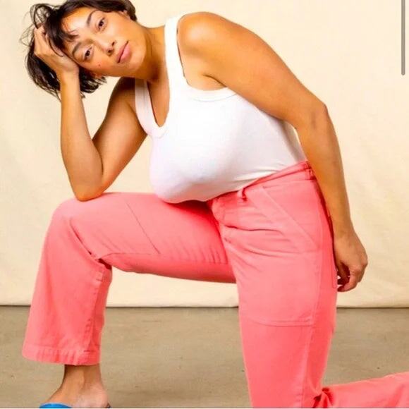 Big Bud Press High Waist Coral Pink Pencil Pants size XS made in LA - Picture 8 of 10